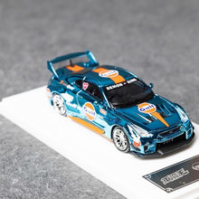 Load image into Gallery viewer, DK 1:64 Plating Blue Gulf GTR R35 RR Sports Model Diecast Metal Car New Collection