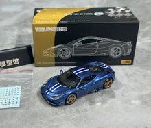 Load image into Gallery viewer, TOC 1:64 Blue FE458 Speciale Sports Model Diecast Metal Car New Collection
