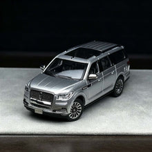 Load image into Gallery viewer, WTX 1:64 Silver Navigator L Full Sized SUV Sports Model Diecast Metal Car New Collection
