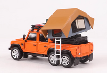 Load image into Gallery viewer, GCD 1:64 Orange ORV Defender 6x6 Camper Tent SUV Model Diecast Metal Car New