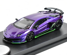 Load image into Gallery viewer, 1:64 Purple Aventador SVJ LP770-4 Sports Model Diecast Metal Car New Collection