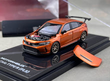 Load image into Gallery viewer, MH 1:64 JDM Orange Civic FL5 R Sports Model Diecast Metal Car New Collection