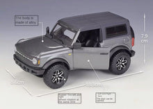 Load image into Gallery viewer, Maisto 1:24 2021 Grey FORD Bronco Badlands SUV Sports Model Diecast Metal Car BN