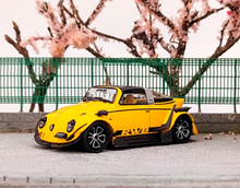 Load image into Gallery viewer, TM 1:64 Yellow RWB Beetle Widebody Sports Figure Model Diecast Metal Car New