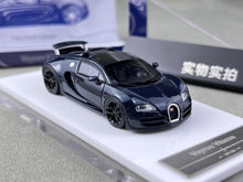Load image into Gallery viewer, LJM 1:64 Blue Carbon Veyron Vitesse Racing Sports Model Diecast Resin Car New Collection