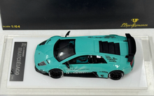 Load image into Gallery viewer, Onemodel 1:64 Green Blue LP670-4 Murcielago LB Sports Model Diecast Resin Car