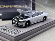 Load image into Gallery viewer, Elite 1:64 Silver Police Charger SRT Sedan Sports Model Diecast Metal Car New Collection