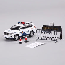 Load image into Gallery viewer, GCD 1:64 Police Land Cruiser LC150 Prado Off Road SUV Model Diecast Metal Car