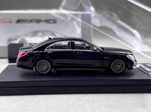 Load image into Gallery viewer, RM 1:64 Black S63 W222 Luxury Sedan Sports Model Diecast Metal Car New Collection