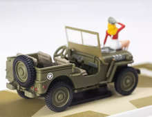 Load image into Gallery viewer, TM 1:64 Military Wellys MB Figure Model Diecast Metal Car New Collection