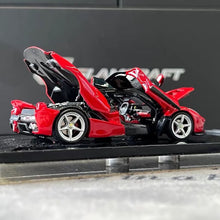 Load image into Gallery viewer, 1:64 GLAMCRAFT Red Lafeerrari Racing Sports Open Model Diecast Metal Car New Collection