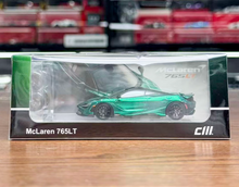 Load image into Gallery viewer, CM 1:64 Green Carbon 765LT Racing Sports Model Diecast Metal Car New Collection