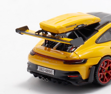 Load image into Gallery viewer, HCI 1:64 Yellow 911 992 GT3 RS Roof Box Sports Model Diecast Metal Car New Collection
