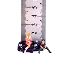 Load image into Gallery viewer, 1:64 Painted Figure Model Miniature Resin Diorama Sitting Posture Lady Man Sofa