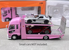Load image into Gallery viewer, GCD 1:64 Pink Fuso Fighter Mk2 Double Deck Tow Model Diecast Metal Car New