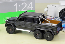 Load image into Gallery viewer, WELLY 1:24 C63 6x6 SUV Pickup Truck Sports Model Diecast Metal Car Display