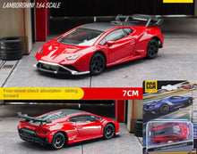 Load image into Gallery viewer, CCA 1:64 Red Huracan STO Racing Sports Model Toy Diecast Metal Car BN