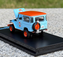 Load image into Gallery viewer, HF 1:64 Gulf Land Cruiser FJ40 SUV Sports Model Toy Diecast Metal Car BN
