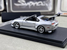 Load image into Gallery viewer, FS 1:64 Silver Supra A80 Targa Convertible Sports Model Diecast Metal Car New Collection