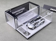 Load image into Gallery viewer, HKM 1:64 Plating Silver Jesko Absolut Racing Sport Model Diecast Metal Car New Collection