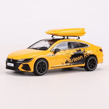 Load image into Gallery viewer, GCD 1:64 Yellow Volkswagen Arteon R CC Coupe Sports Roof Box Model Toy Metal Car BN