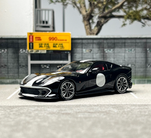Load image into Gallery viewer, TOC 1:64 Black 812C Coupe Racing Sports Model Diecast Metal Car BN
