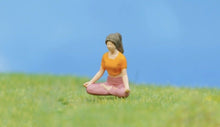 Load image into Gallery viewer, 1:64 Painted Figure Model Miniature Resin Diorama Sand Yoga Pilate Lady GIrl Toy