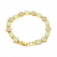 Load image into Gallery viewer, Nature Jade Beaded Bracelet Jewelry Blessing Lucky Fortune Gift For Her Lime G