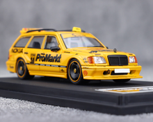 Load image into Gallery viewer, Mortal 1:64 Yellow Taxi S124 MODEII EVO2 Sport Wagon Model Diecast Metal Car