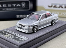 Load image into Gallery viewer, Mortal 1:64 Silver JDM CRESTA JZX100 Sedan Sports Model Diecast Metal Car New Collection