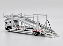 Load image into Gallery viewer, UM 1:64 White 500 HINO Ranger Double Transport truck Model Diecast Metal Car