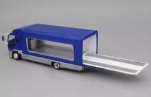 Load image into Gallery viewer, GCD 1:64 Blue Fuso FK Fighter Outriggers Raised Truck Model Diecast Metal Car