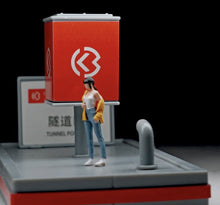 Load image into Gallery viewer, 1:64 Painted Figure Mini Model Miniature Resin Diorama Sand Yellow Shirt Girl New