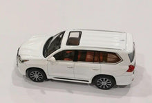Load image into Gallery viewer, JKM 1:64 White LX570 Luxury SUV Off Road Sports Model Diecast Metal Car New