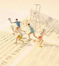 Load image into Gallery viewer, 1:64 Painted Figure Model Miniature Resin Diorama Sand Tennis Sports Outdoor Toy