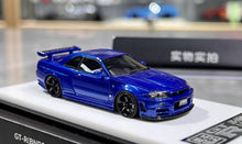 Load image into Gallery viewer, BZMW 1:64 Blue Skyline GTR R34 NISMO Z-Tune Sports Model Diecast Resin Car New Collection