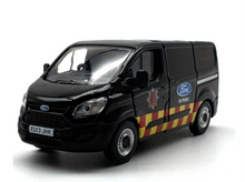 Load image into Gallery viewer, OXFORD 1:76 Black Transit Fire Rescue Vehicle Van Model Diecast Metal Car New Collection