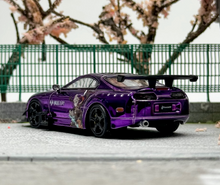 Load image into Gallery viewer, 1:64 LMLF Purple JDM Supra A80Z Pandem Sports Model Diecast Metal Car New Collection