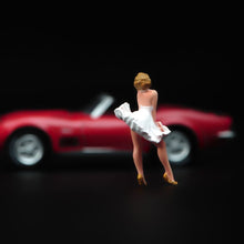 Load image into Gallery viewer, 1:64 Painted Figure Model Miniature Resin Diorama Sand White Dress Beauty Girl New