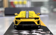Load image into Gallery viewer, TOC 1:64 Yellow 812C Coupe Racing Sports Model Diecast Metal Car New Collection