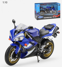 Load image into Gallery viewer, WELLY Blue 1:10 YZF R1 Sports Racing Heavy Model Diecast Metal Motorcycle