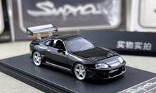 Load image into Gallery viewer, FS 1:64 Black Supra A80 Targa Convertible Sports Model Diecast Metal Car New Collection