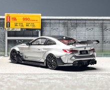 Load image into Gallery viewer, SW 1:64 Silver M4 ADRO BODY KIT Coupe Sports Model Diecast Metal Car New Collection
