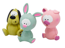 Load image into Gallery viewer, 3PC Set Dog Squeaky Toys Chew Puppy Rubber Animal Durable Pet Breeds Play Fetch