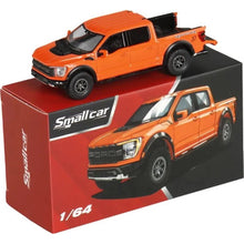 Load image into Gallery viewer, SC 1:64 Orange F150 Raptor Pickup Truck Sports Model Diecast Metal Car New Collection