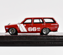 Load image into Gallery viewer, IG 1:64 Red Datsun Wagon Bluebird 510 #66 Sports Model Diecast Resin Car New