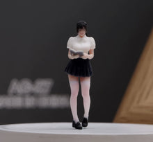Load image into Gallery viewer, 1:64 Painted Figure Model Miniature Resin Diorama Pretty Girl Beauty Mini Skirt