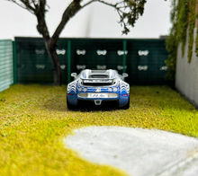 Load image into Gallery viewer, LJM 1:64 Blue White Chiron Veyron Racing Sports Model Diecast Resin Car New