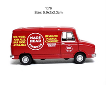Load image into Gallery viewer, 1:76 Red Food Delivery Mini Van Model Diecast Metal Car New Collection