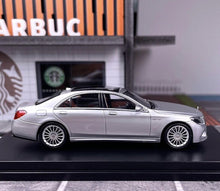 Load image into Gallery viewer, King 1:64 Silver S65L AMG W222 V12 Sedan Sports Model Diecast Metal Car New Collection